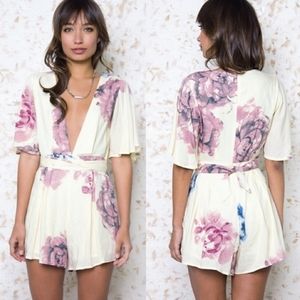 Haute Rougue Floral Romper